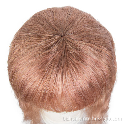 Wholesale Body Wave Wigs With Bangs Blonde Pink Colored Brazilian Human Hair Wigs For Black Women With Bangs Full Machine Wigs